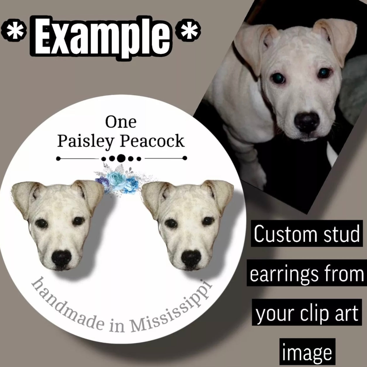 Custom Stud Post Earrings-from your photo
