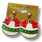 Christmas stud post dangle earrings