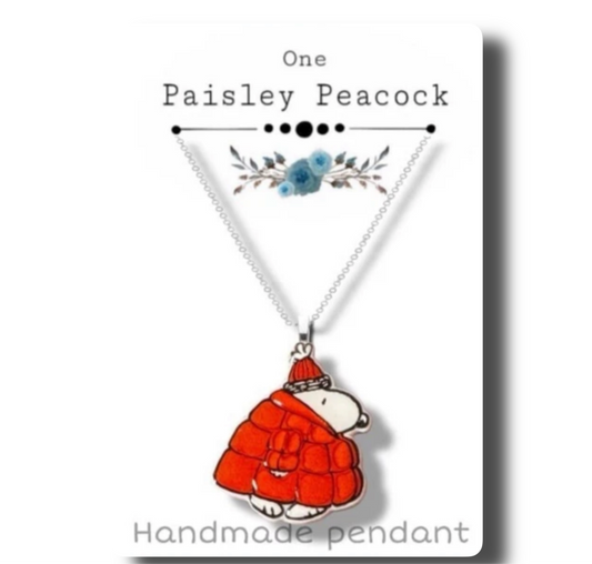 Snoopy Puffer Jacket necklace