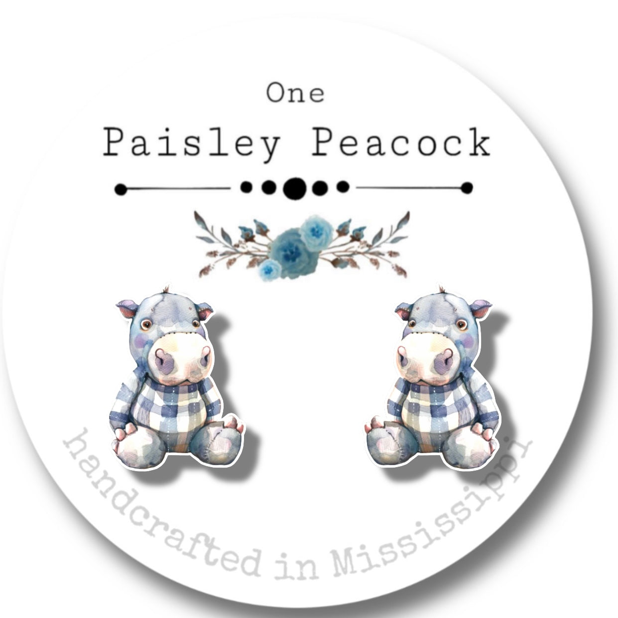 Stuffed animal inspired stud earrings