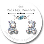 Stuffed animal inspired stud earrings