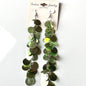 Green Sequin Dangle Earrings