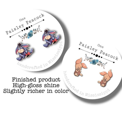 Winnie the Pooh stud earrings