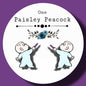 Harold and the purple crayon inspired handmade stud earrings