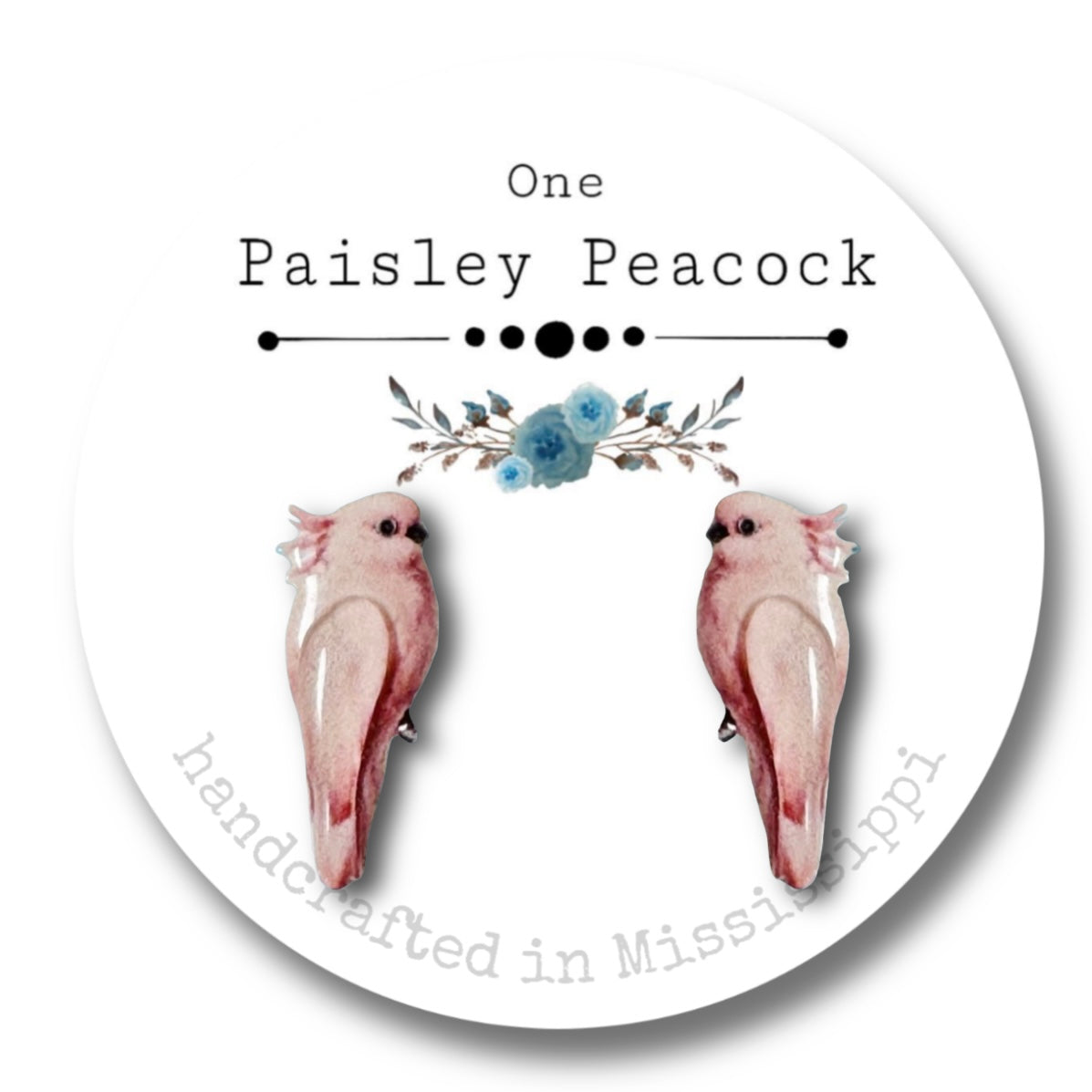 Bird earrings-cockatiel