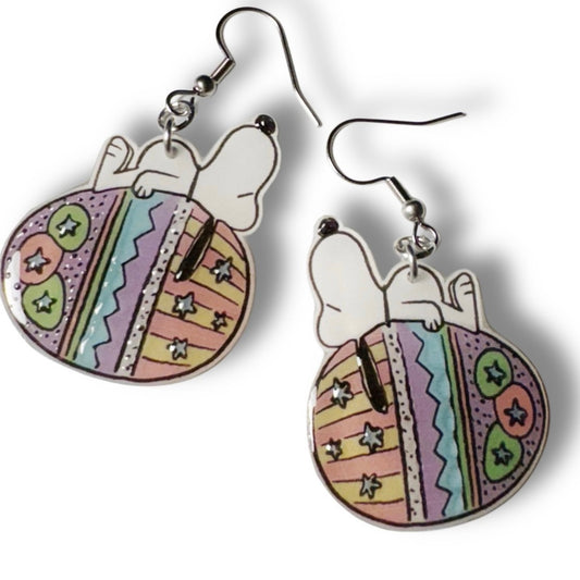 Dangle Earrings-Easter egg