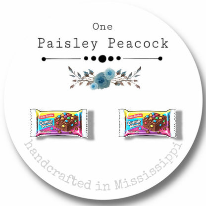 Stud Earrings-cosmic brownie