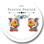 Rainbow Brite stud earrings