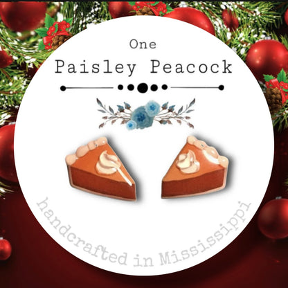 Stud earrings-pumpkin pie