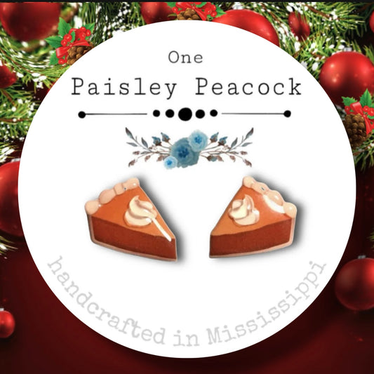 Stud earrings-pumpkin pie