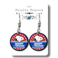 4th of July Independence Day Dangle earrings