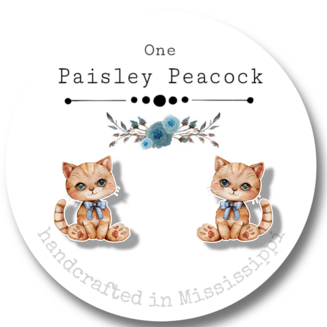 Stuffed animal inspired stud earrings