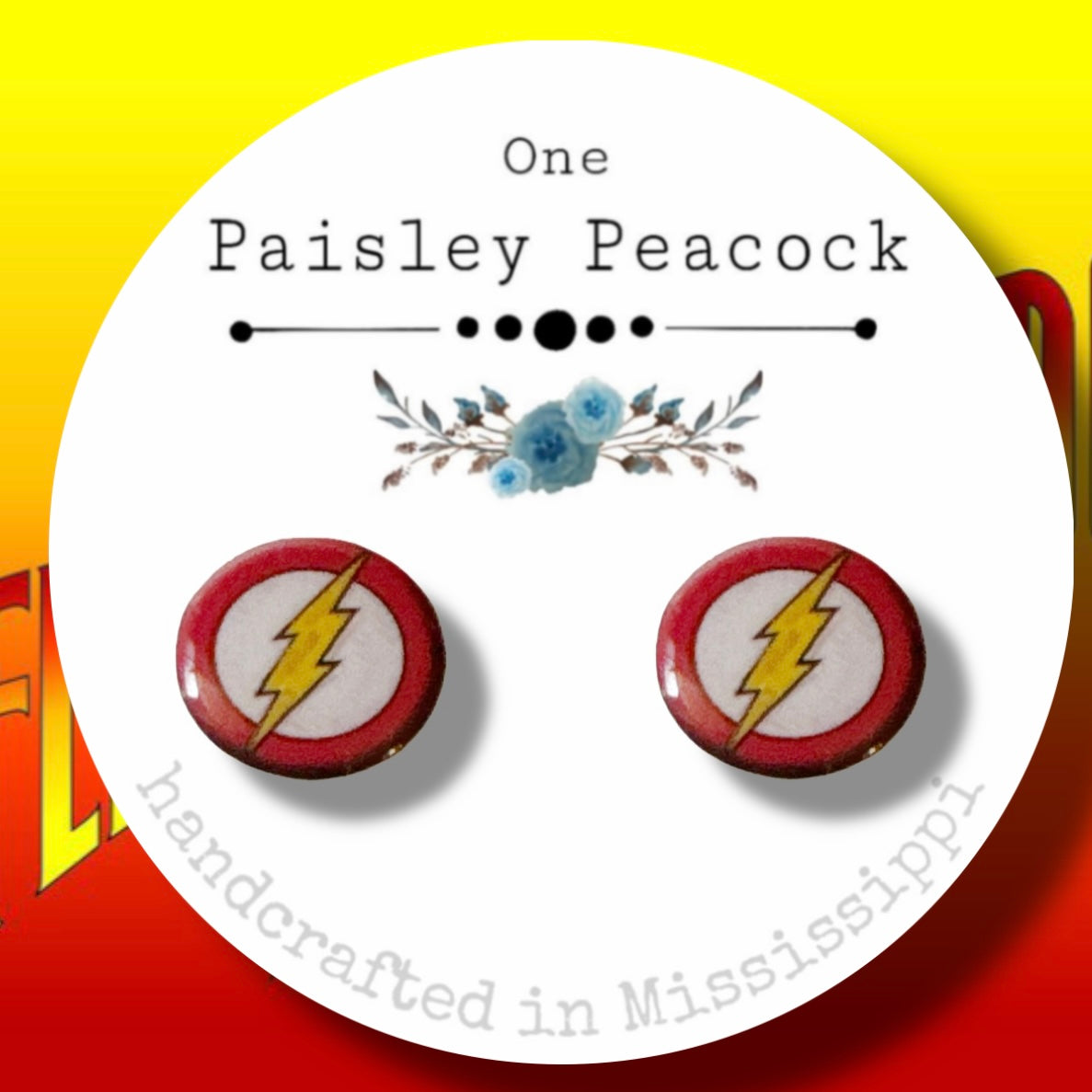 Flash Gordon stud earrings