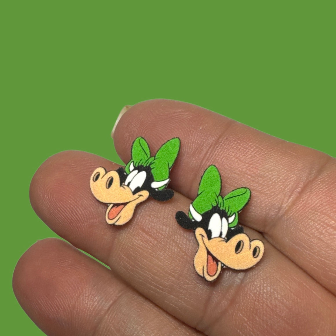 Clarabelle inspired handmade stud earrings