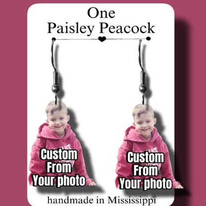 Custom Dangle Earrings-from your photo