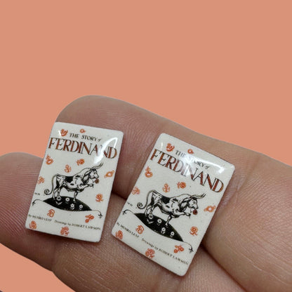 Ferdinand book inspired stud earrings