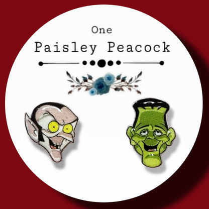 Groovie Goolies inspired stud earrings handmade