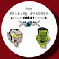 Groovie Goolies inspired stud earrings handmade