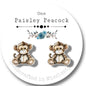 Stuffed animal inspired stud earrings