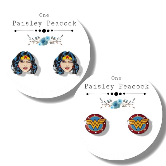 Wonder Woman stud earrings
