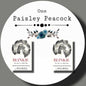 Blinkie book stud earrings