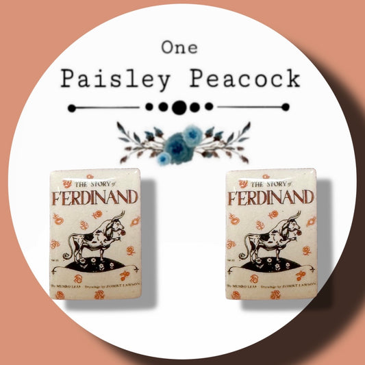 Ferdinand book inspired stud earrings