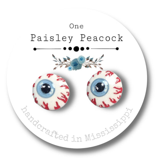 Stud earrings-eyeballs