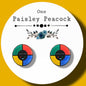Simon Says inspired game stud earrings