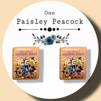 Grandpa Bunny stud earrings