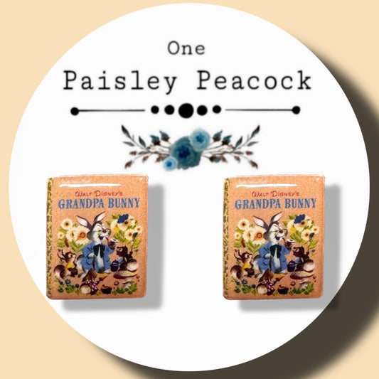 Grandpa Bunny stud earrings