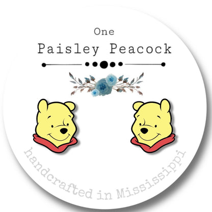 Winnie the Pooh stud earrings