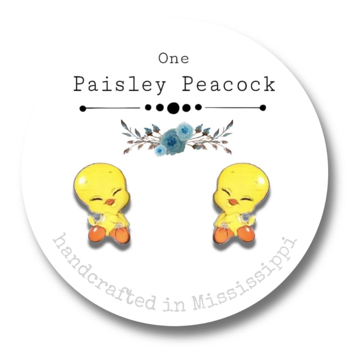 Bird earrings-tweet