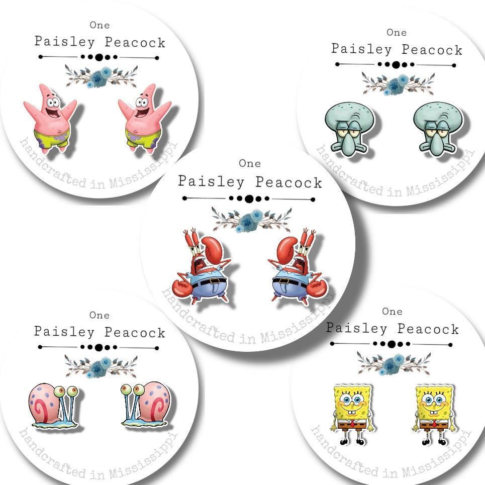 SpongeBob Stud Earrings