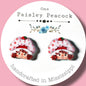 Retro Strawberry Shortcake stud earrings
