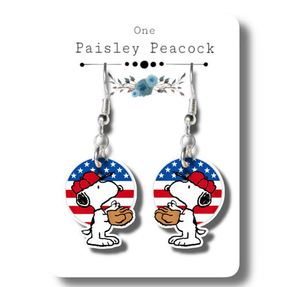 4th of July Independence Day Dangle earrings