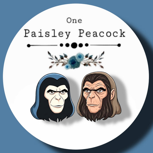 Planet of the Apes inspired handmade stud earrings
