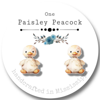 Stuffed animal inspired stud earrings