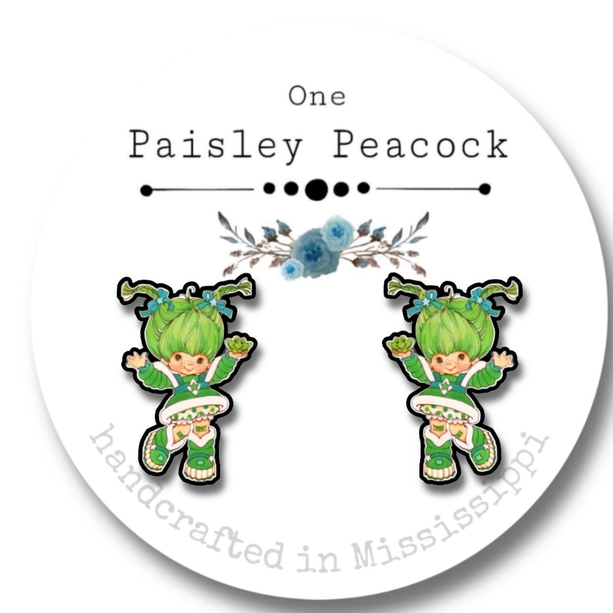 Rainbow Brite stud earrings
