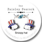 4th of July Independence Day stud earrings