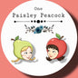 Pear and Apple stud earrings