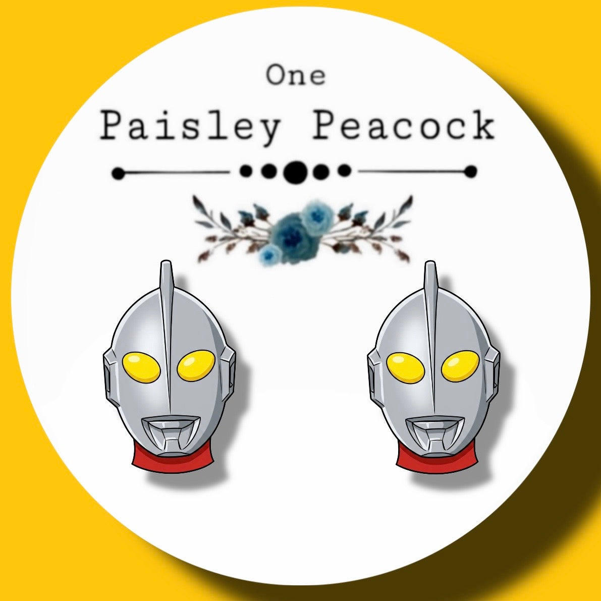 Ultraman stud earrings