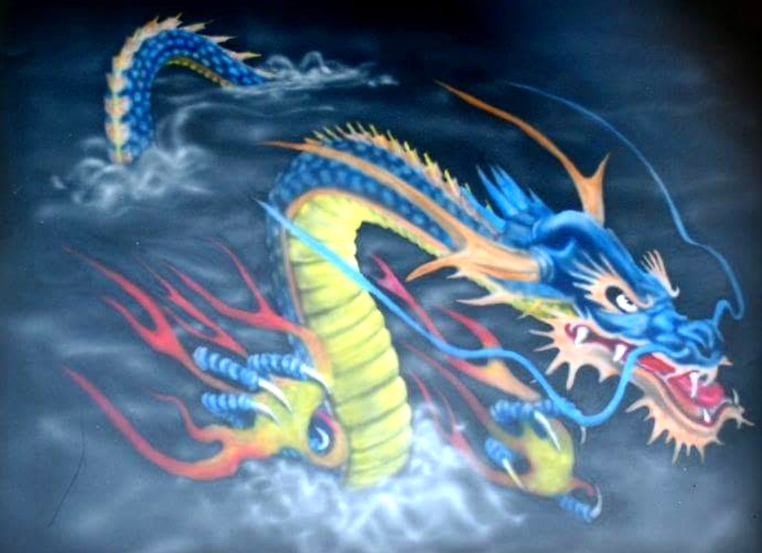 Airbrushed art- Dragon
