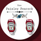 Ketchup handmade stud earrings