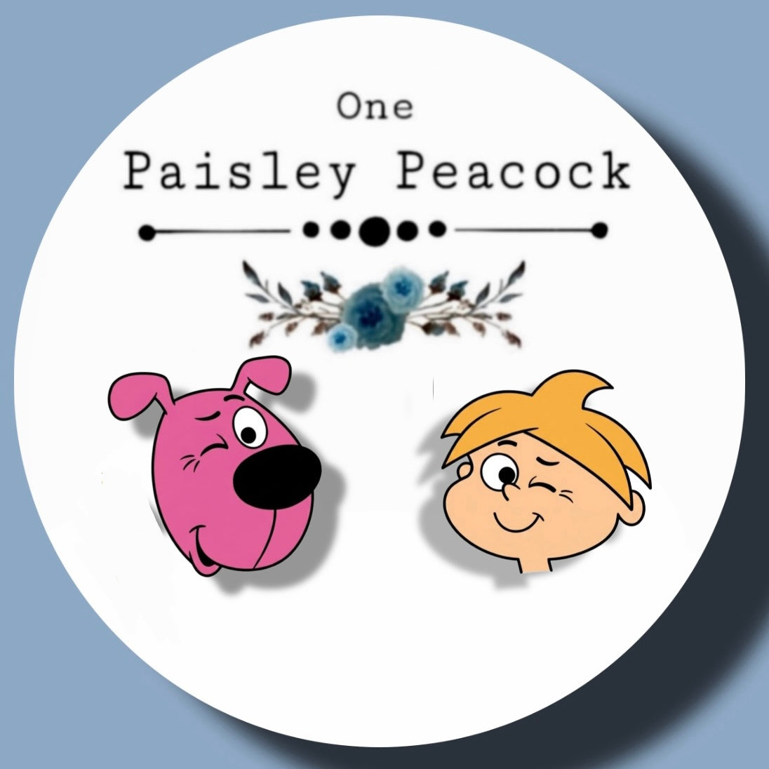 Winky Dink inspired handmade stud earrings