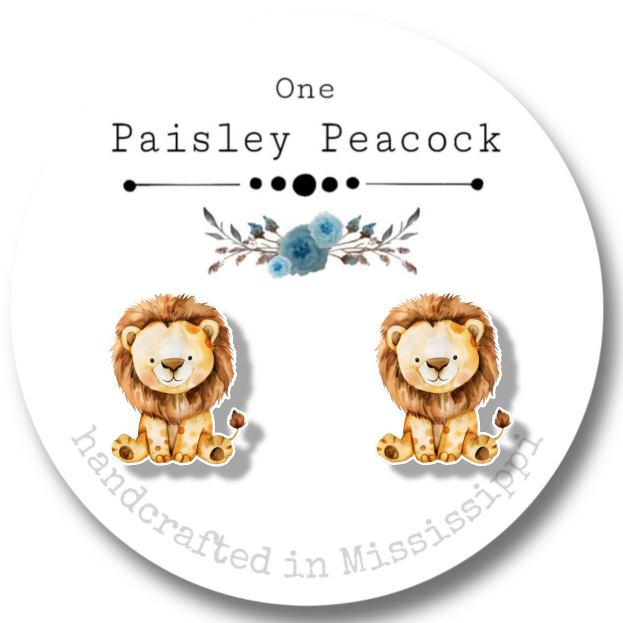 Stuffed animal inspired stud earrings