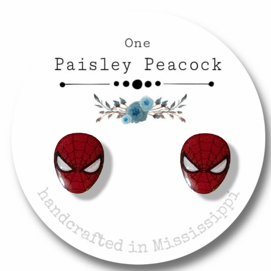 Spider-Man stud earrings