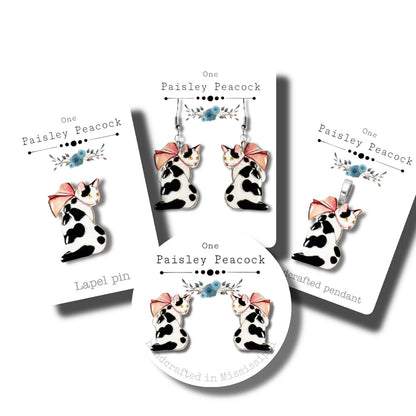 Your choice- tuxedo cat jewelry