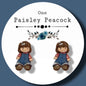 Toy Lap Sitter Doll stud earrings handmade
