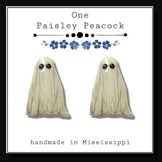 Ghost stud earrings