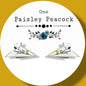 Snoopy inspired paper airplane stud earrings